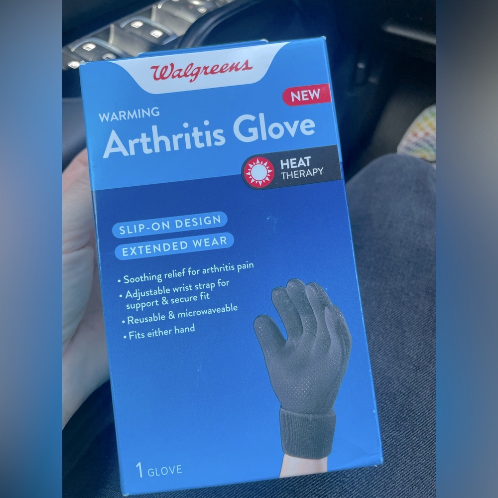Black Warming Arthritis Glove One Size, NWT